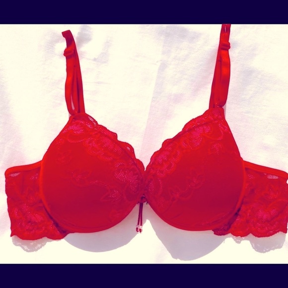 NWT Brazilian 🔥🔥 Style Women Underwired Padded Sexy Hot Red Bra Size Medium - Picture 2 of 15